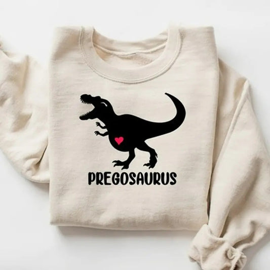Pregnancy Announcement Shirt for Women, Funny Pregosaurus TShirt for Baby Shower, Funny Gift for Expecting Mom ,Shirt for Baby Announcement, Mom To Be
