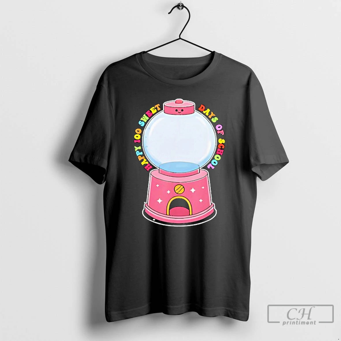 Premium 100 Days Of School Gumball Machine Empty Diy Project Blank T-Shirts, Hoodie, Sweatshirt | DripVista.com