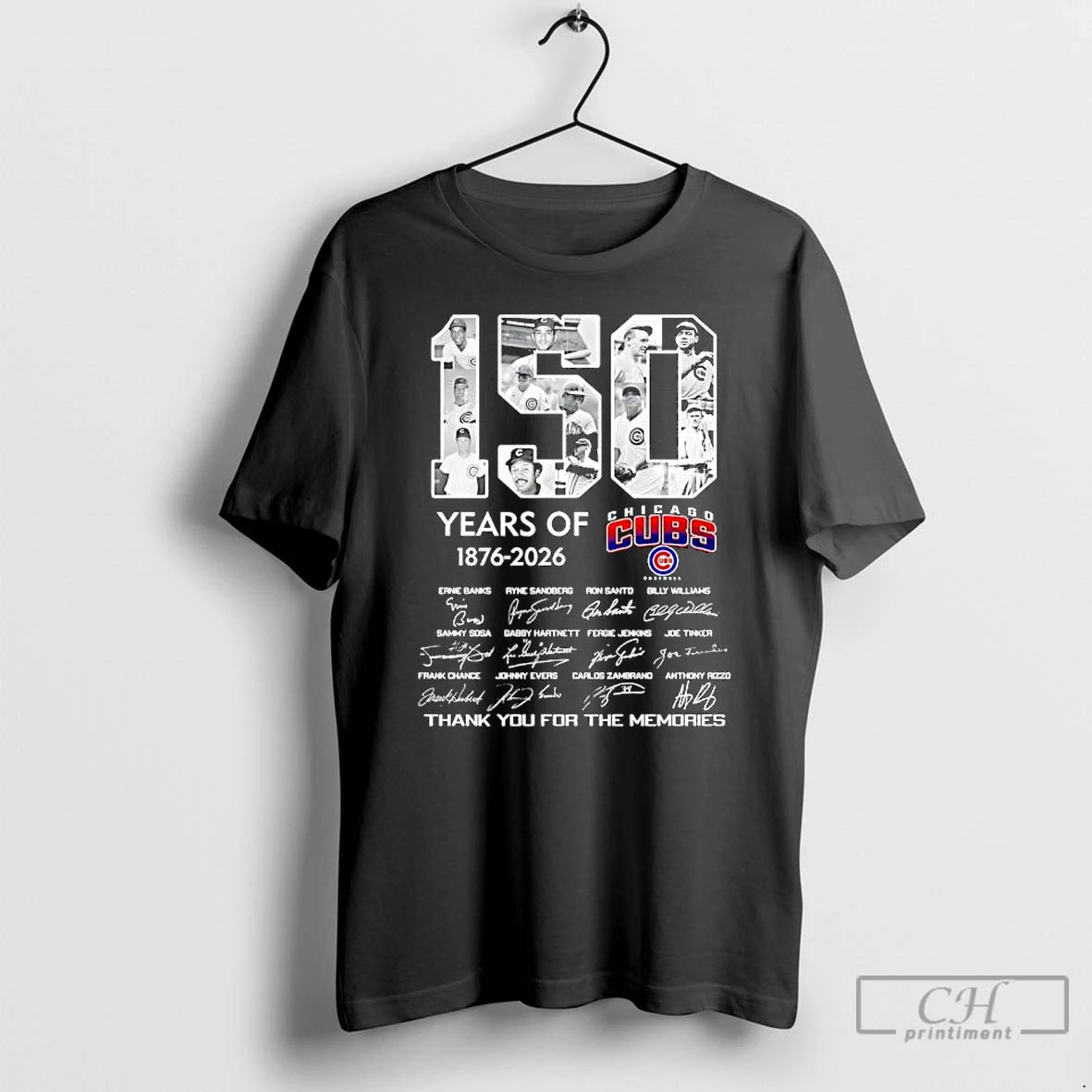 Premium 150 Years Of Chicago Cubs 1876 2026 Thank You For The Memories Legendary Players T-Shirts, Hoodie, Sweatshirt