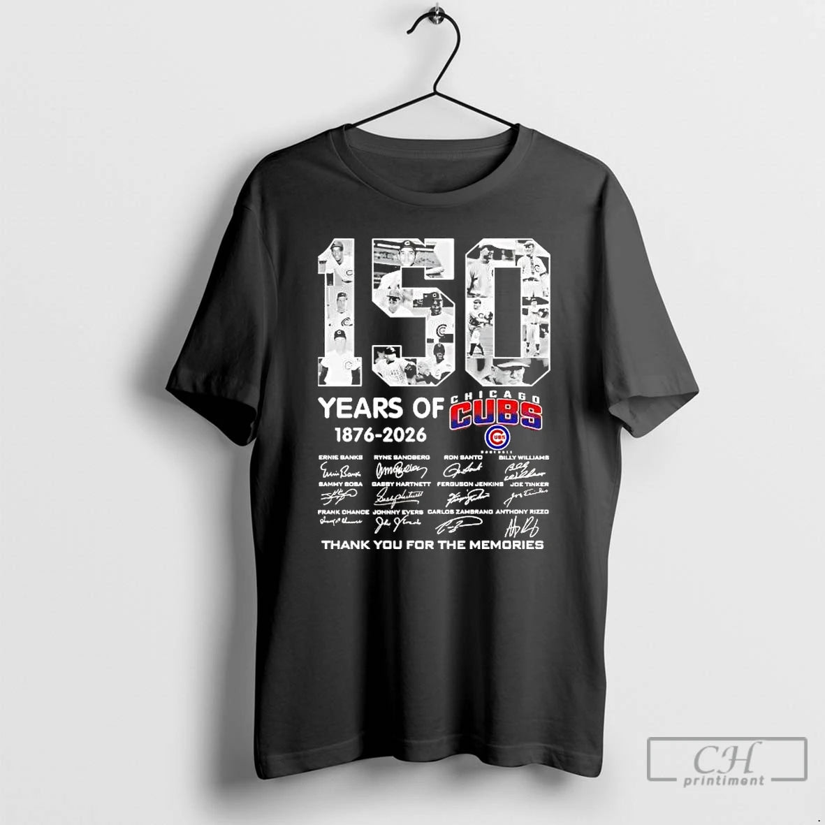 Premium 150 Years Of Chicago Cubs 1876 2026 Thank You For The Memories T Shirts Hoodie, Sweatshirt | DripVista.com