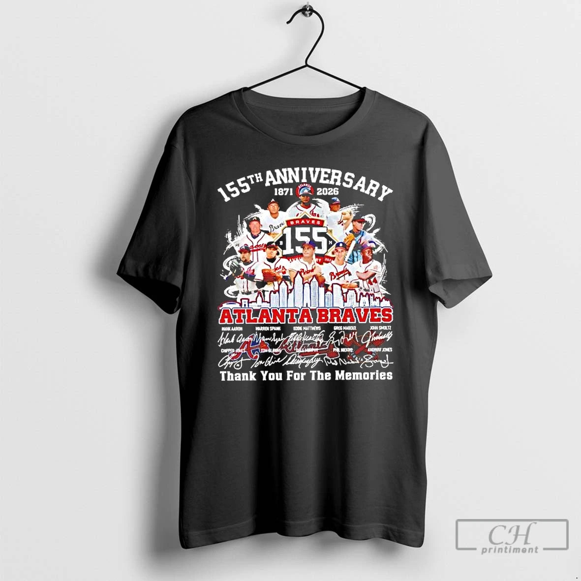 Premium 155th Anniversary 1871 2026 Atlanta Braves Team Players T-Shirts, Hoodie, Sweatshirt | DripVista.com