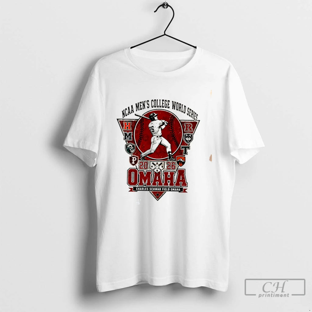Premium 2026 College World Series Omaha Baseball Championship Tee