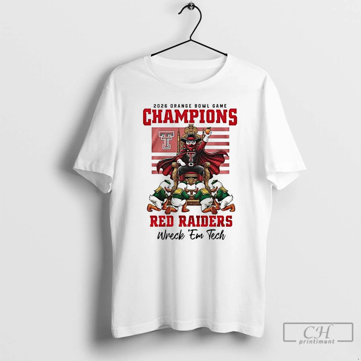 Premium 2026 Orange Bowl Game Champions Texas Tech Red Raiders Wreck Em Tech T Shirts Hoodie, Sweatshirt | DripVista.com