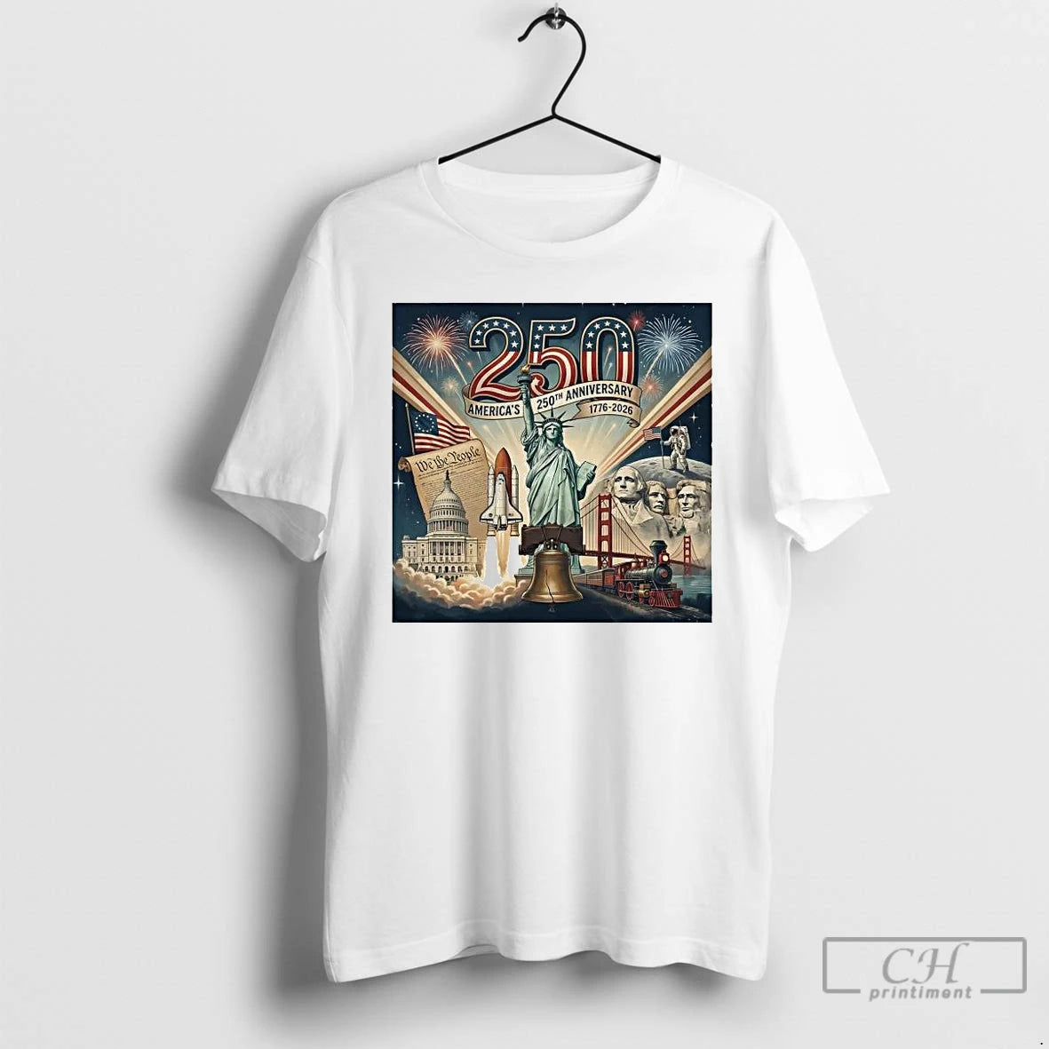 Premium 250th Anniversary 1776 2026 Americas Patriotic T-Shirts, Hoodie, Sweatshirt | DripVista.com