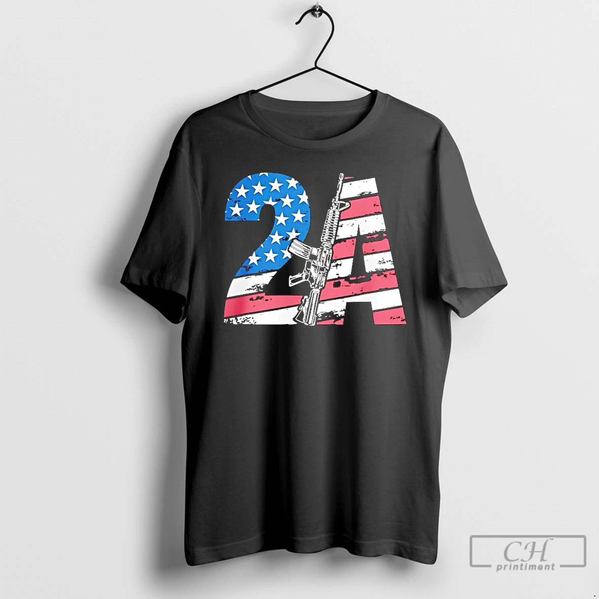 Premium 2a Vintage American Flag Gun T-Shirts, Hoodie, Sweatshirt | DripVista.com