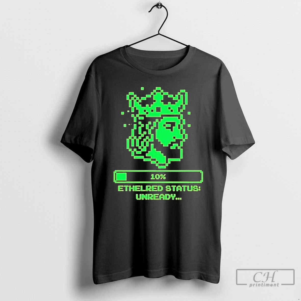 Premium 8 Bit Ethelred Status Unready T-Shirts, Hoodie, Sweatshirt | DripVista.com