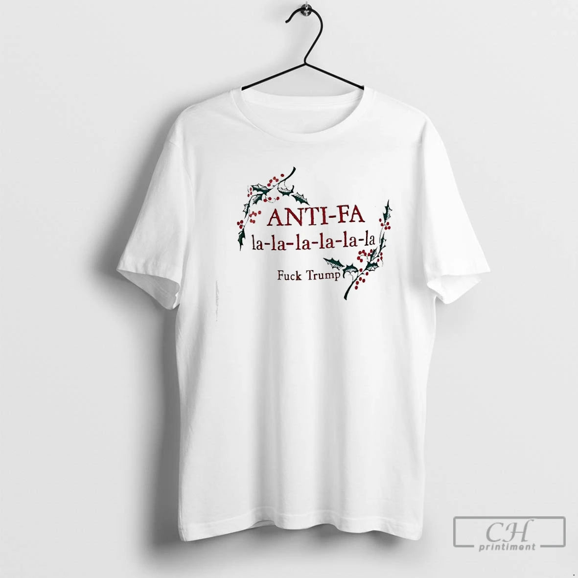 Premium Anti Fa La La La La La La Fuck Trump Christmas Season T Shirts Hoodie, Sweatshirt | DripVista.com