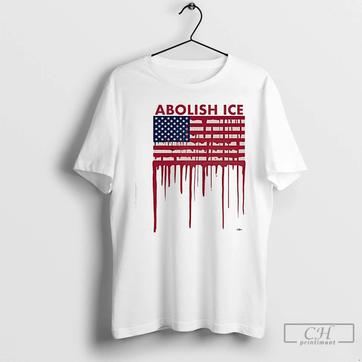 Premium Abolish Ice American Flag Blood T-Shirts, Hoodie, Sweatshirt | DripVista.com