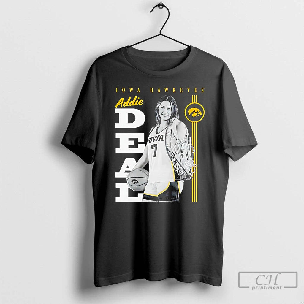Premium Addie Deal Iowa Hawkeyes Portrait T-Shirts, Hoodie, Sweatshirt | DripVista.com