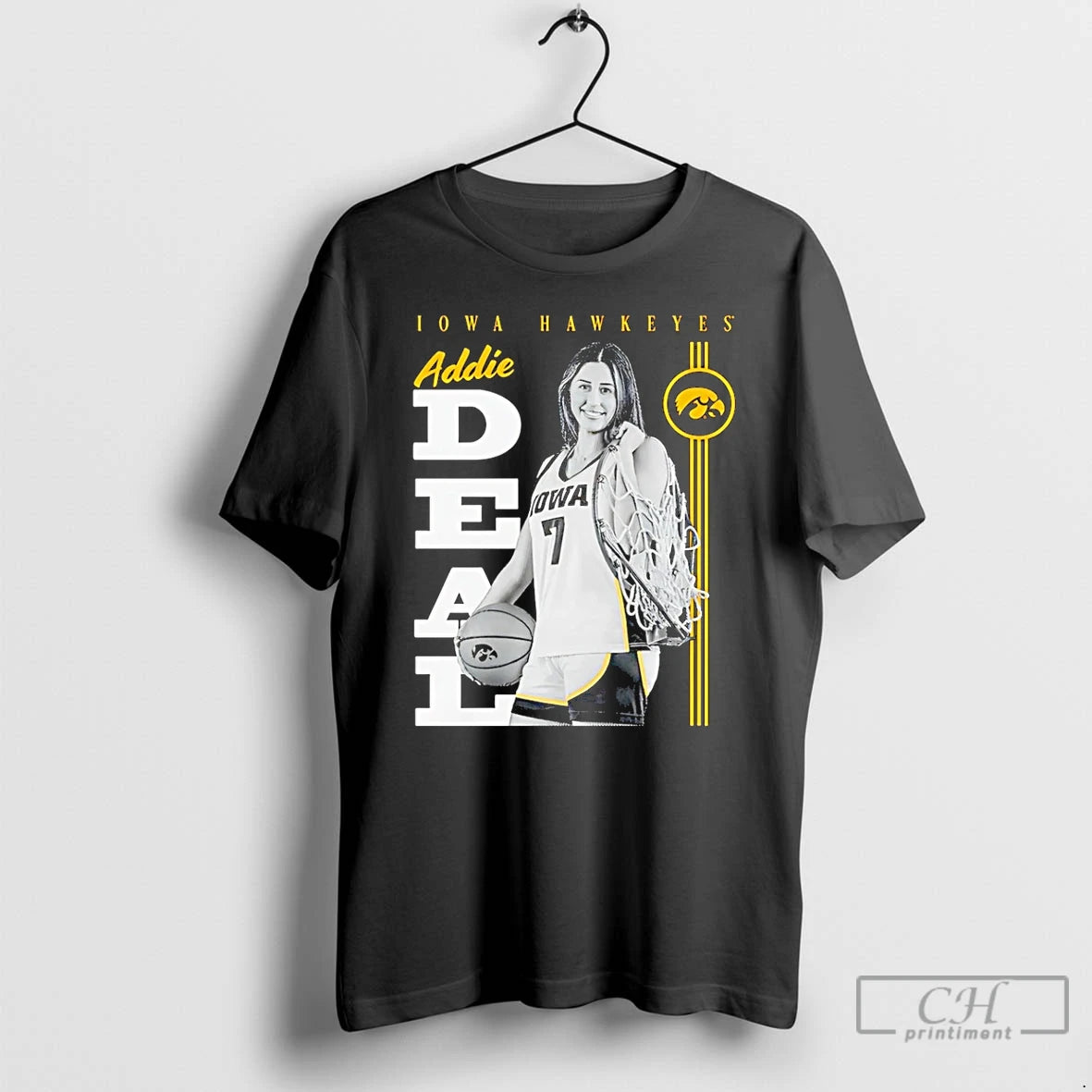 Premium Addie Deal Iowa Hawkeyes Portrait T-Shirts, Hoodie, Sweatshirt | DripVista.com