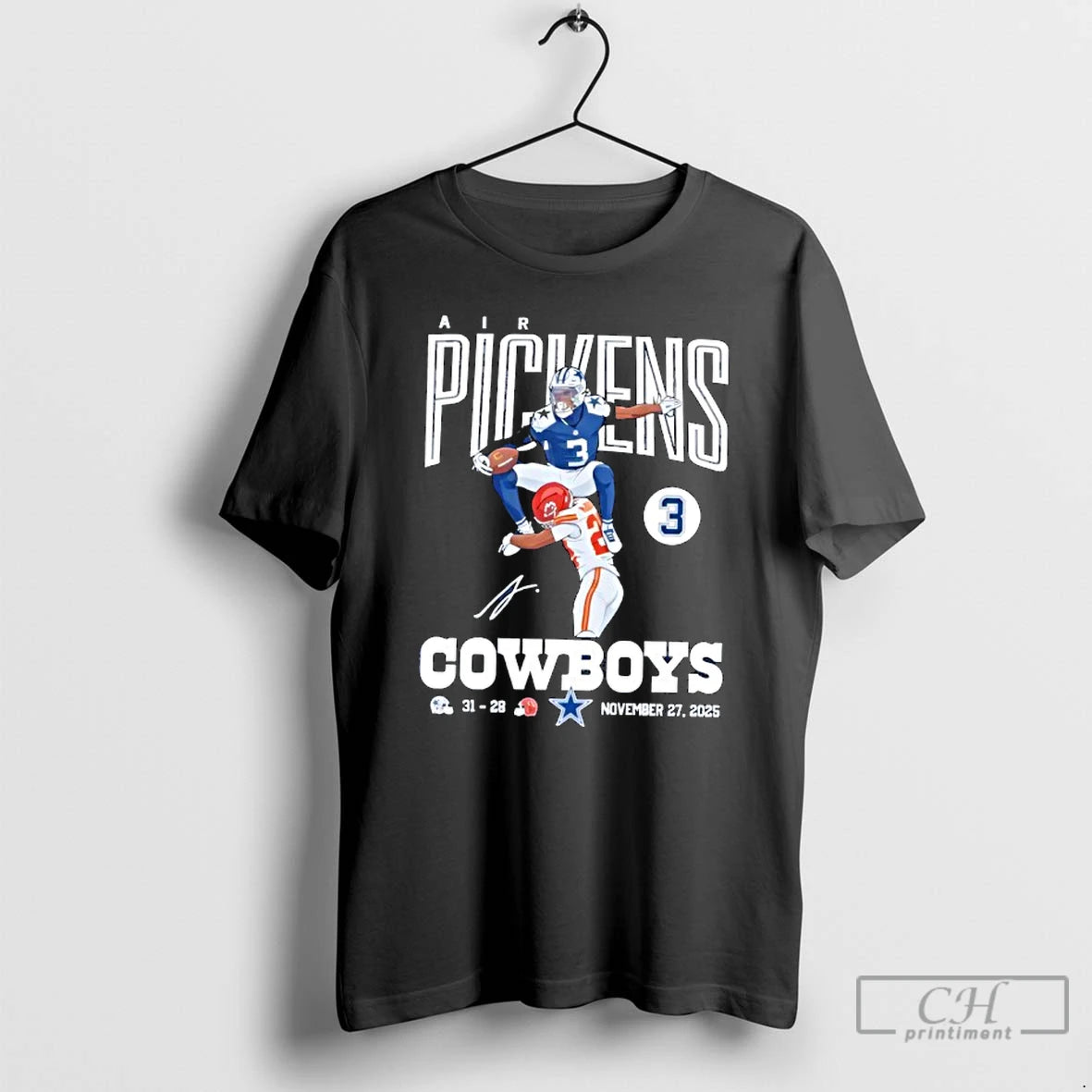 Premium Air Pickens Cowboys 31 28 Chiefs November 27th 2025 T T-Shirts, Hoodie, Sweatshirt | DripVista.com