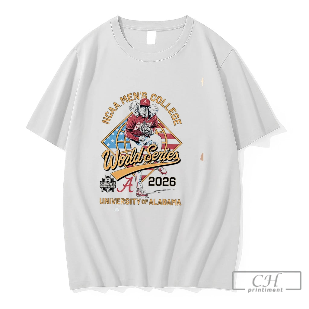 Premium Alabama Baseball Ncaa Mens College World Series 2026 Tee