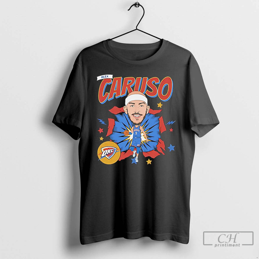 Premium Alex Caruso Oklahoma City Thunder Basketball Player Caricature T-Shirts, Hoodie, Sweatshirt | DripVista.com