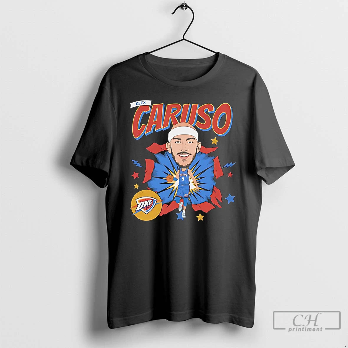 Premium Alex Caruso Oklahoma City Thunder Basketball Player Caricature T-Shirts, Hoodie, Sweatshirt | DripVista.com