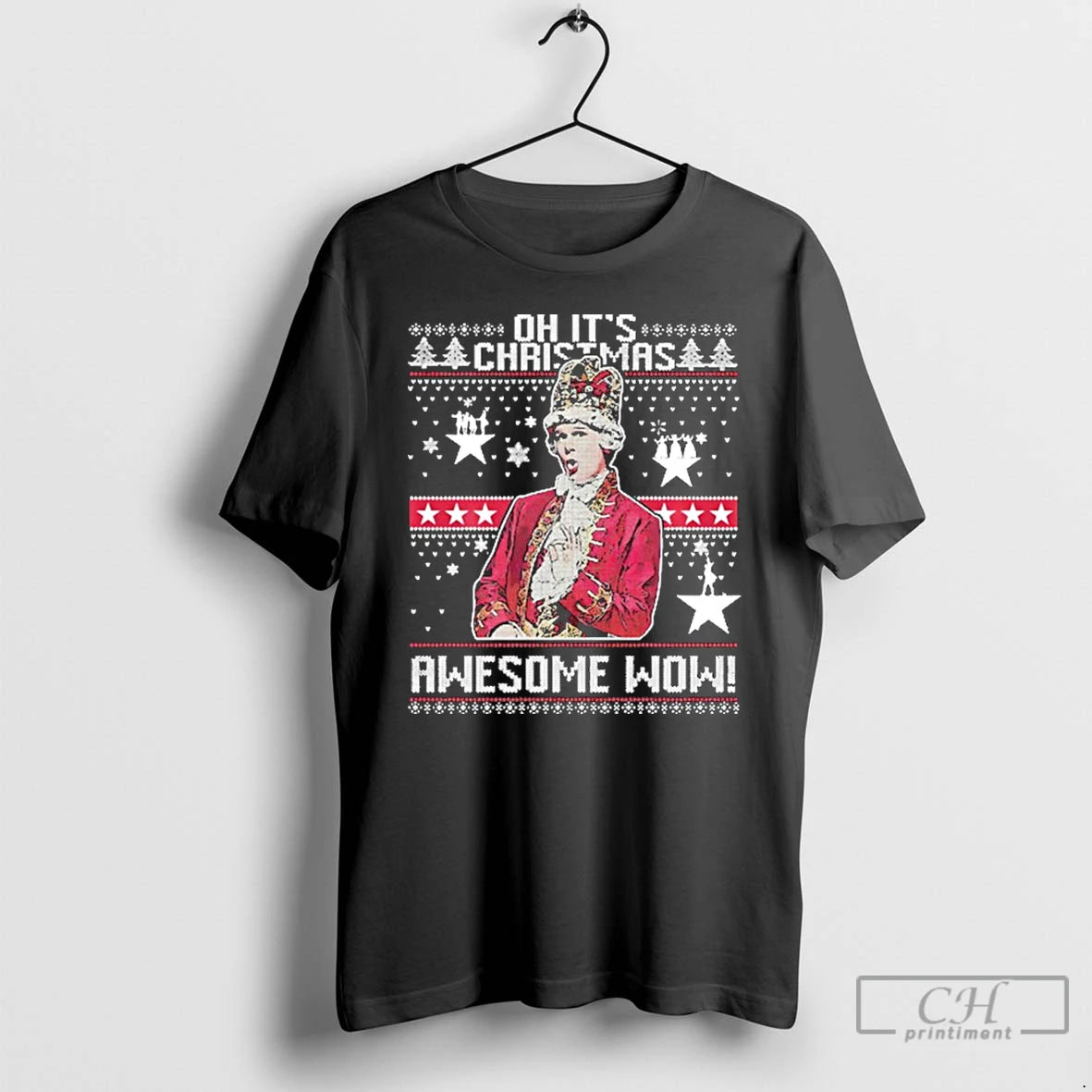 Premium Alexander Hamilton Oh Its Christmas Awesome Wow T-Shirts, Hoodie, Sweatshirt | DripVista.com