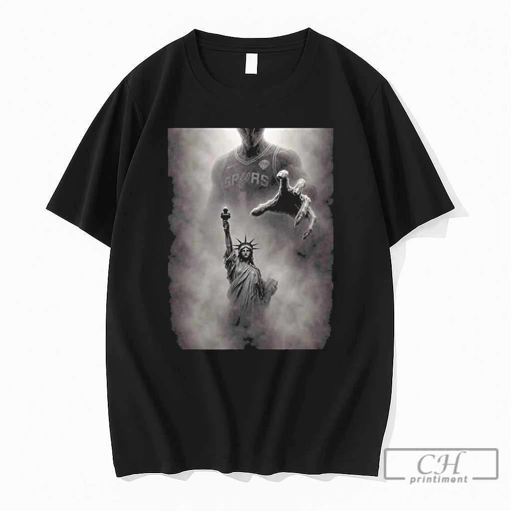 Premium Alien Statue Of Liberty Spurs Wemby Spurs Vs Knicks