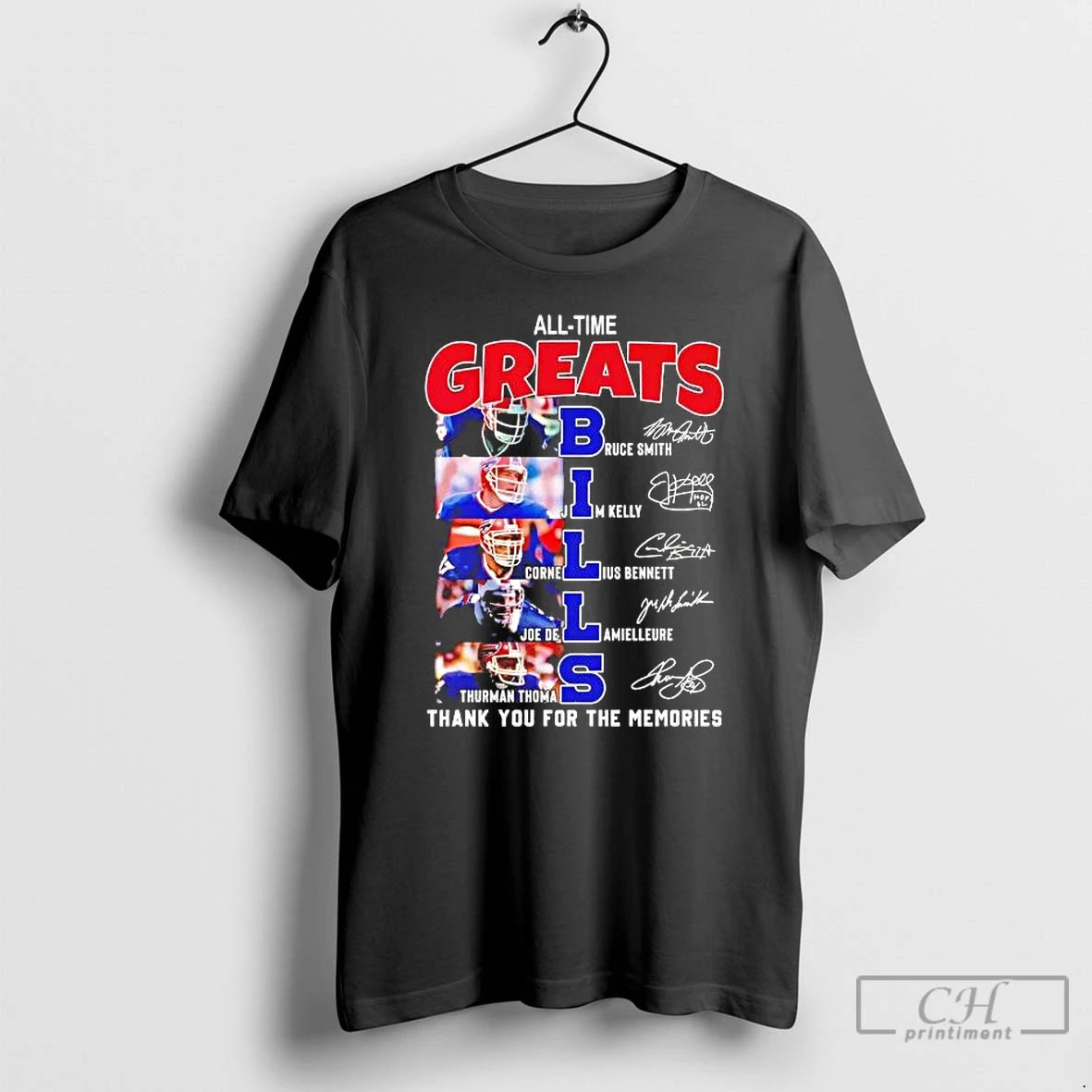 Premium All Time Greats Bills Thank You For The Memories Players T-Shirts, Hoodie, Sweatshirt | DripVista.com