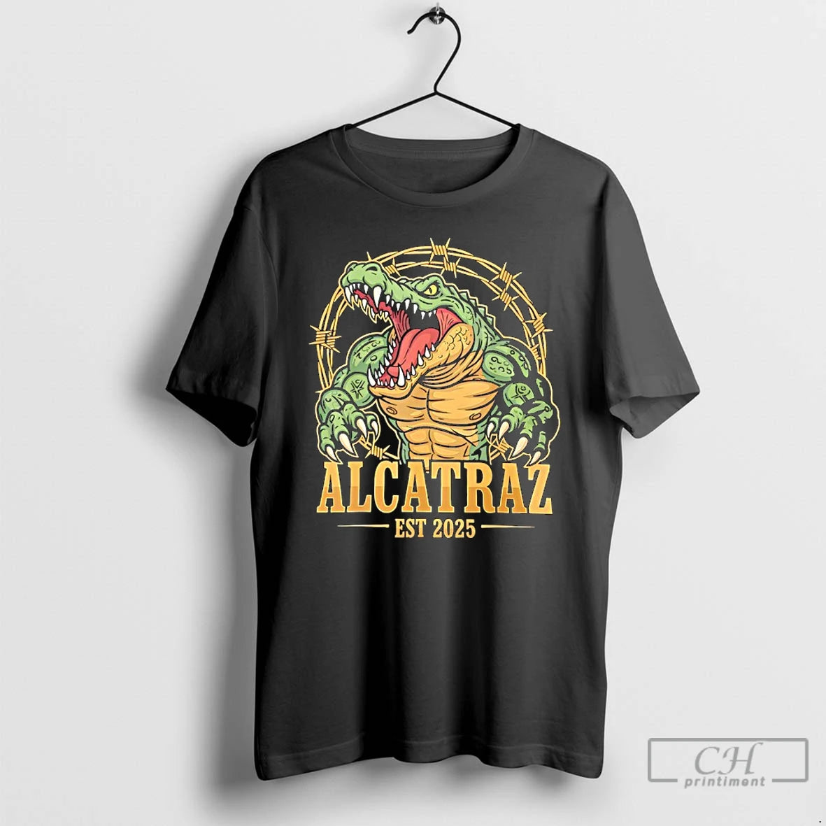 Premium Alligator Alcatraz Muscle Florida Everglades Est 2025 T-Shirts, Hoodie, Sweatshirt | DripVista.com