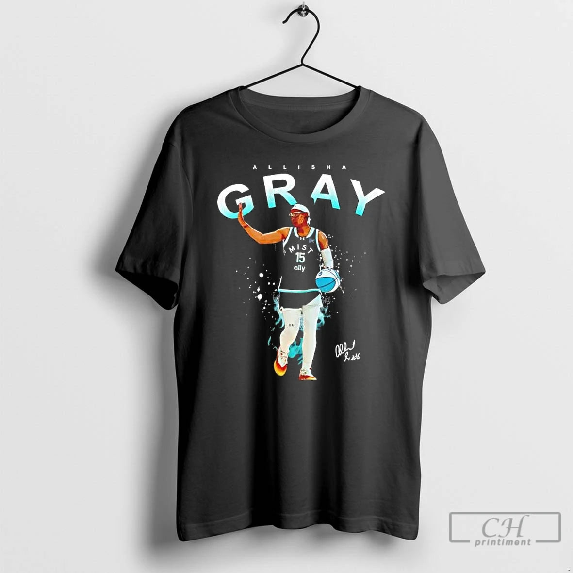 Premium Allisha Gray Unrivaled Basketball Signature T-Shirts, Hoodie, Sweatshirt | DripVista.com
