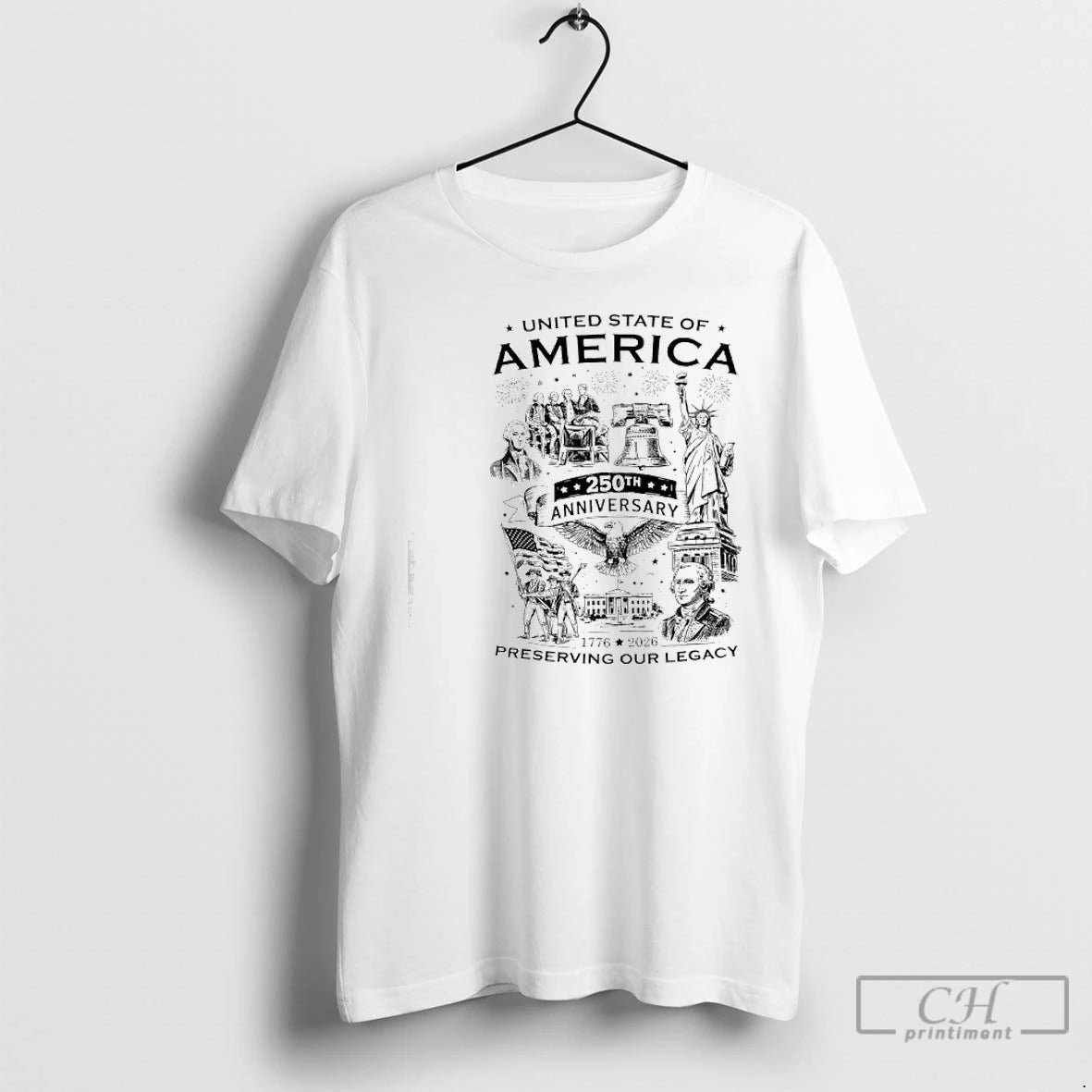 Premium America 250th Anniversary 1776 2026 Usa 250 Years Patriotic T-Shirts, Hoodie, Sweatshirt | DripVista.com