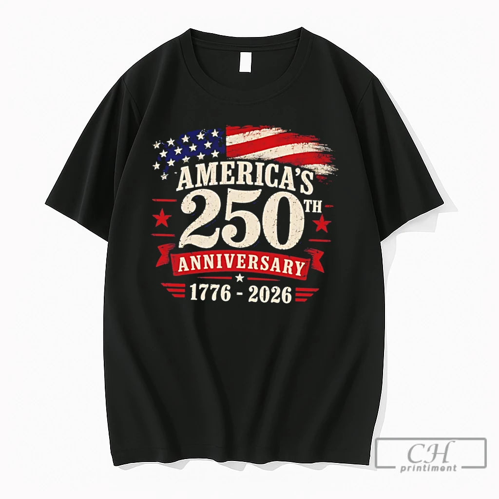 Premium Americas 250th Anniversary 1776 2026 Vintage Tee
