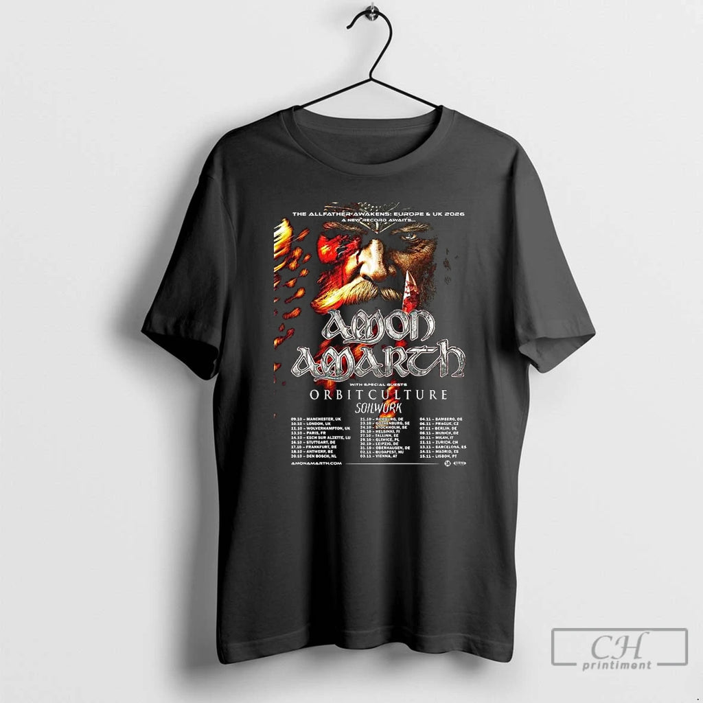 Premium Amon Amarth The Allfather Awakens Europe And Uk 2026 Tour A New Record Awaits T-Shirts, Hoodie, Sweatshirt
