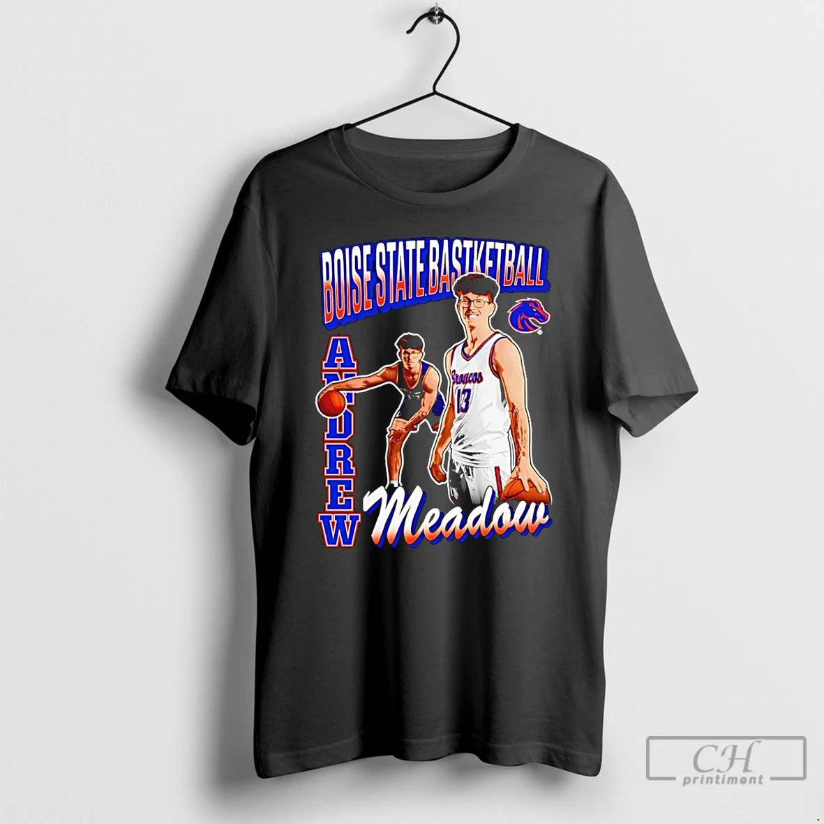 Premium Andrew Meadow Boise State Broncos Illustrated T-Shirts, Hoodie, Sweatshirt | DripVista.com