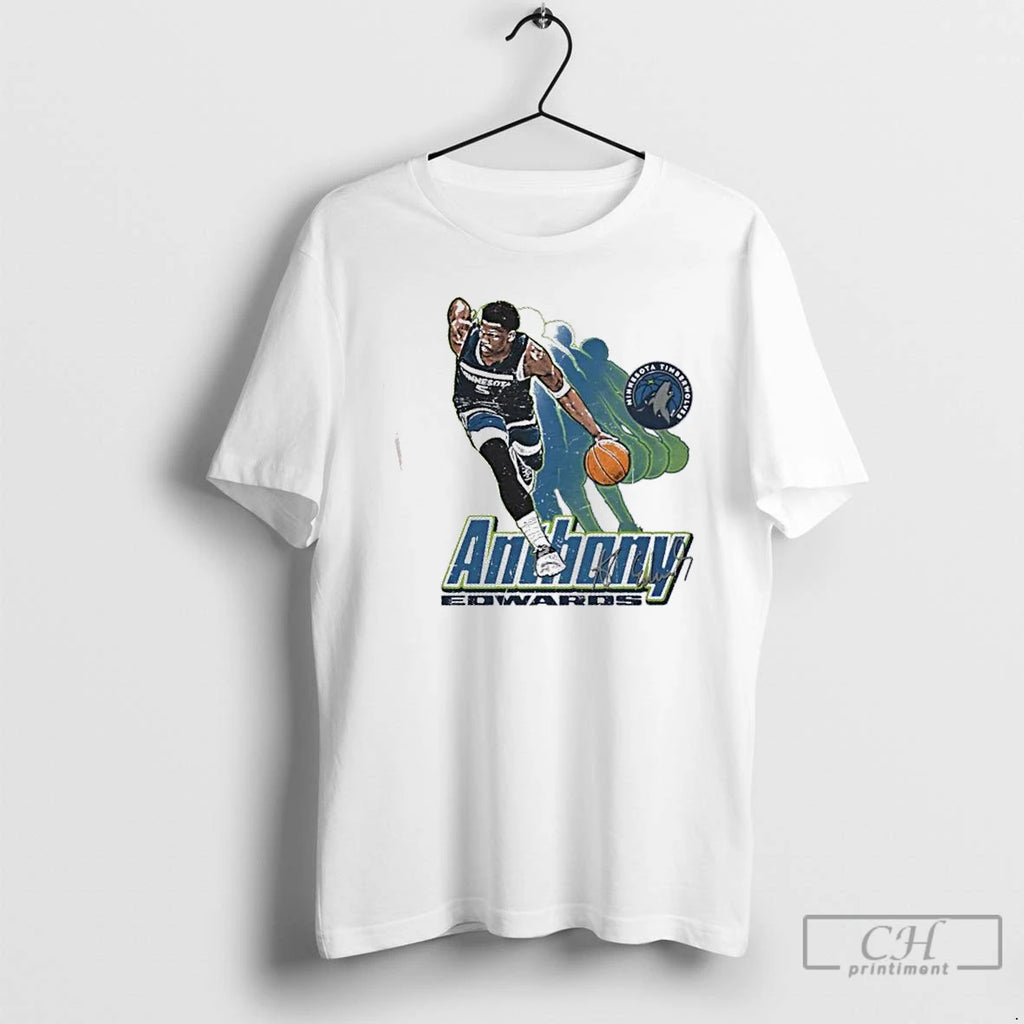 Premium Anthony Edwards Minnesota Timberwolves Basketball Retro Signature T-Shirts, Hoodie, Sweatshirt | DripVista.com