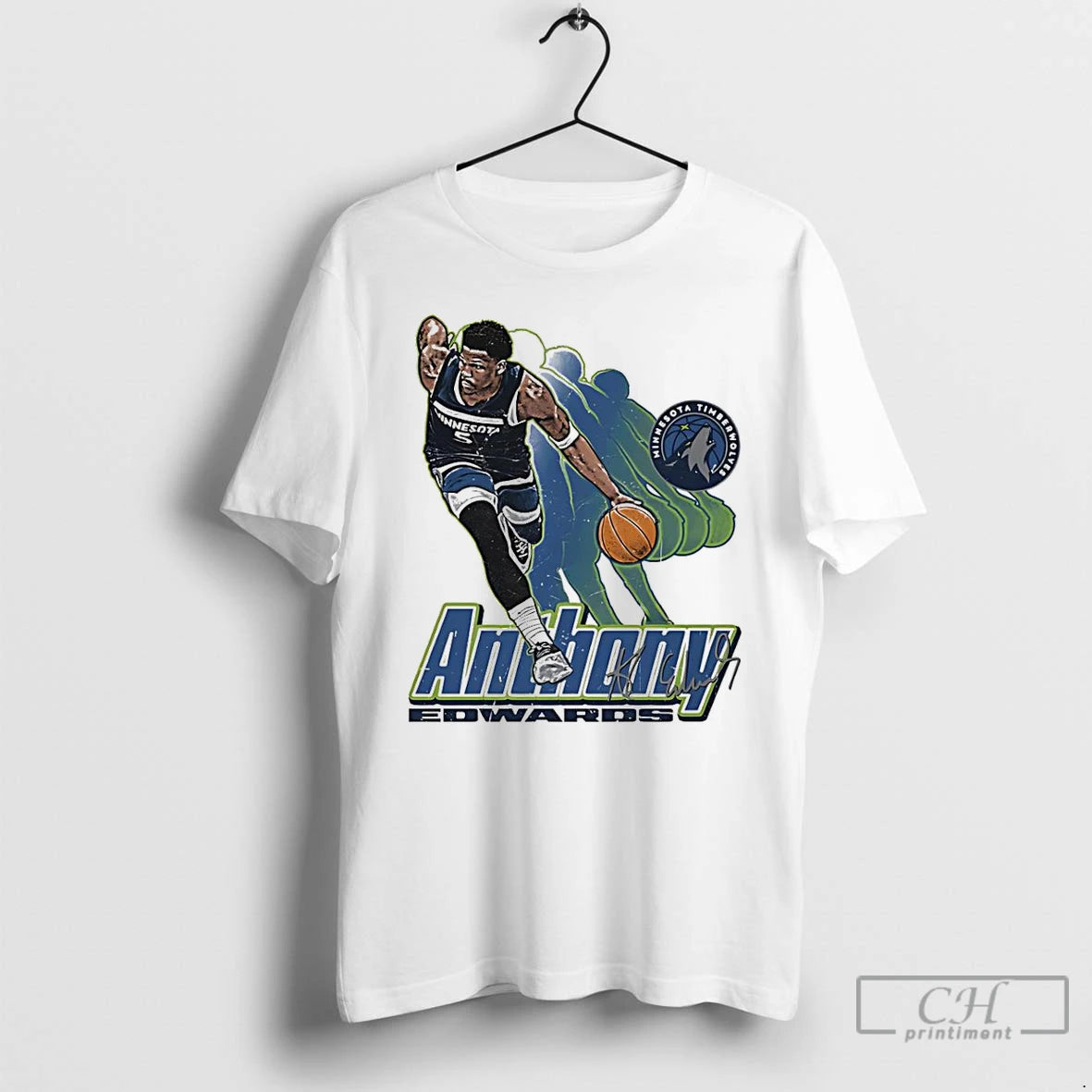 Premium Anthony Edwards Minnesota Timberwolves Player Signature Retro T-Shirts, Hoodie, Sweatshirt | DripVista.com