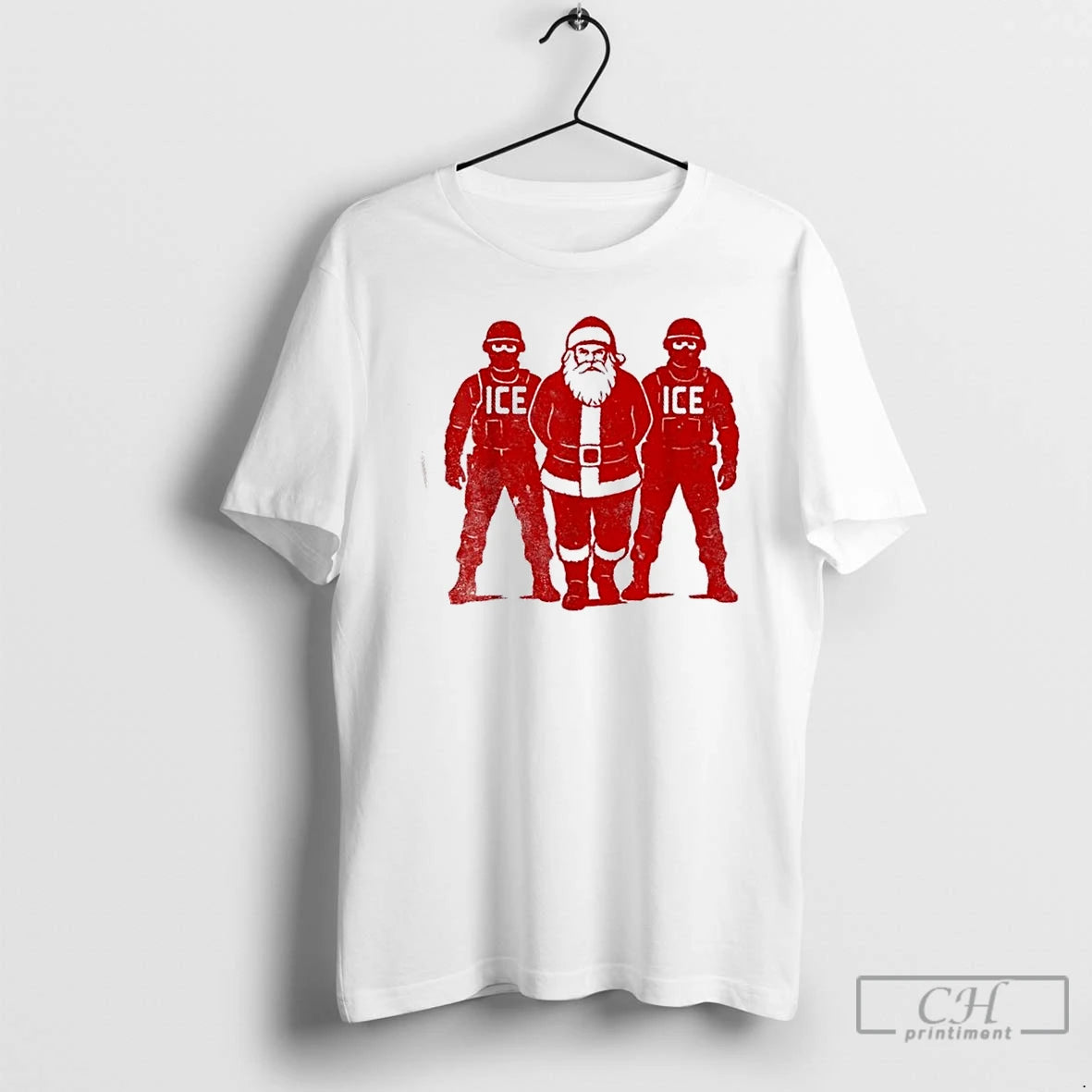 Premium Anti Ice Christmas Santa Claus Jail T-Shirts, Hoodie, Sweatshirt | DripVista.com