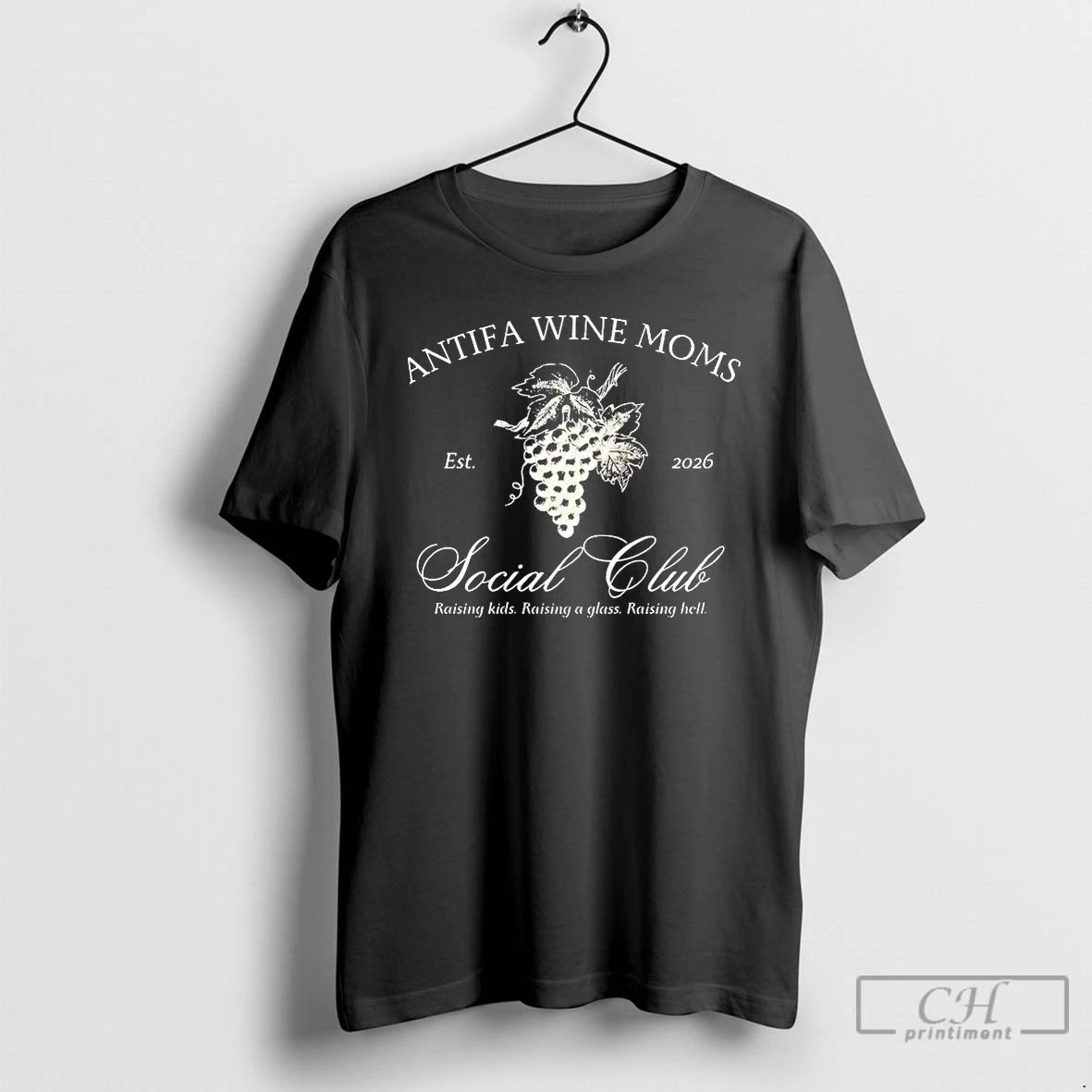 Premium Antifa Wine Moms Social Club Raising Kids 2026 T-Shirts, Hoodie, Sweatshirt | DripVista.com