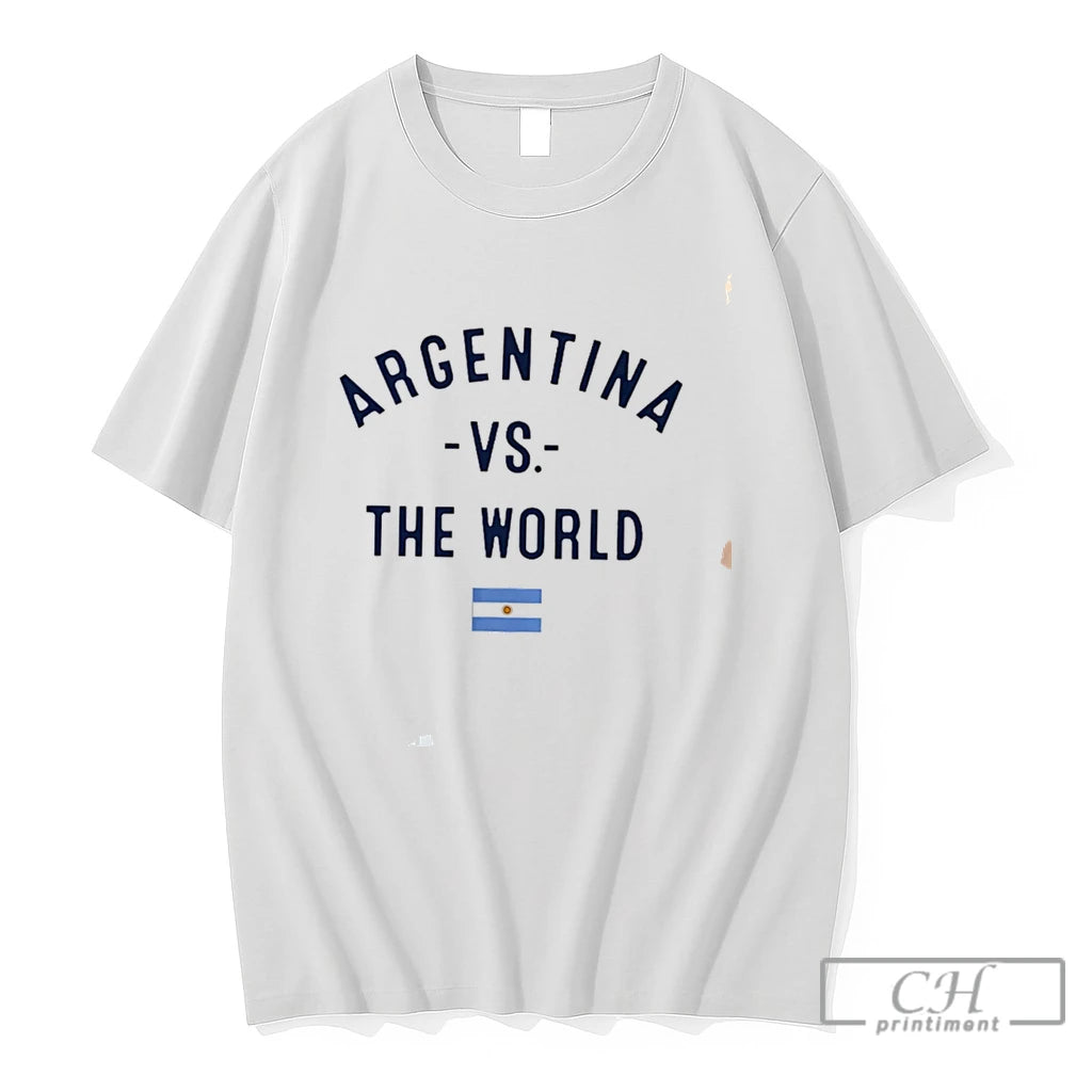 Premium Argentina Vs The World 2026 Flag Tee