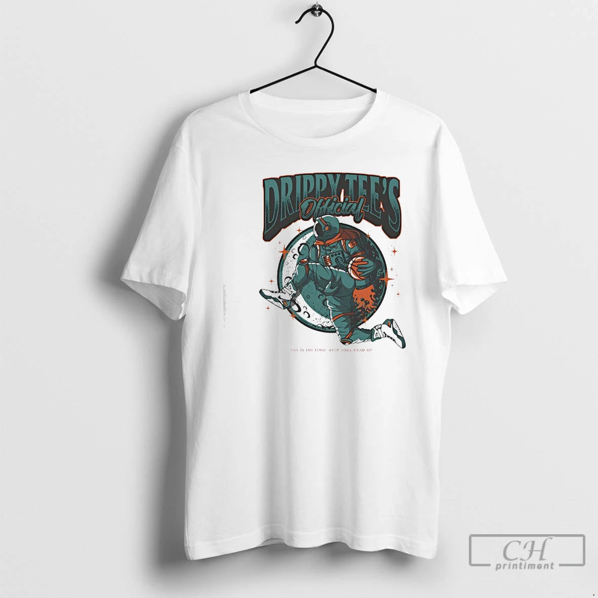 Premium Astronaut Playing Basketball Sky Is The Limit Keep Your Head Up T Shirts Sweater Hoodie, Sweatshirt | DripVista.com