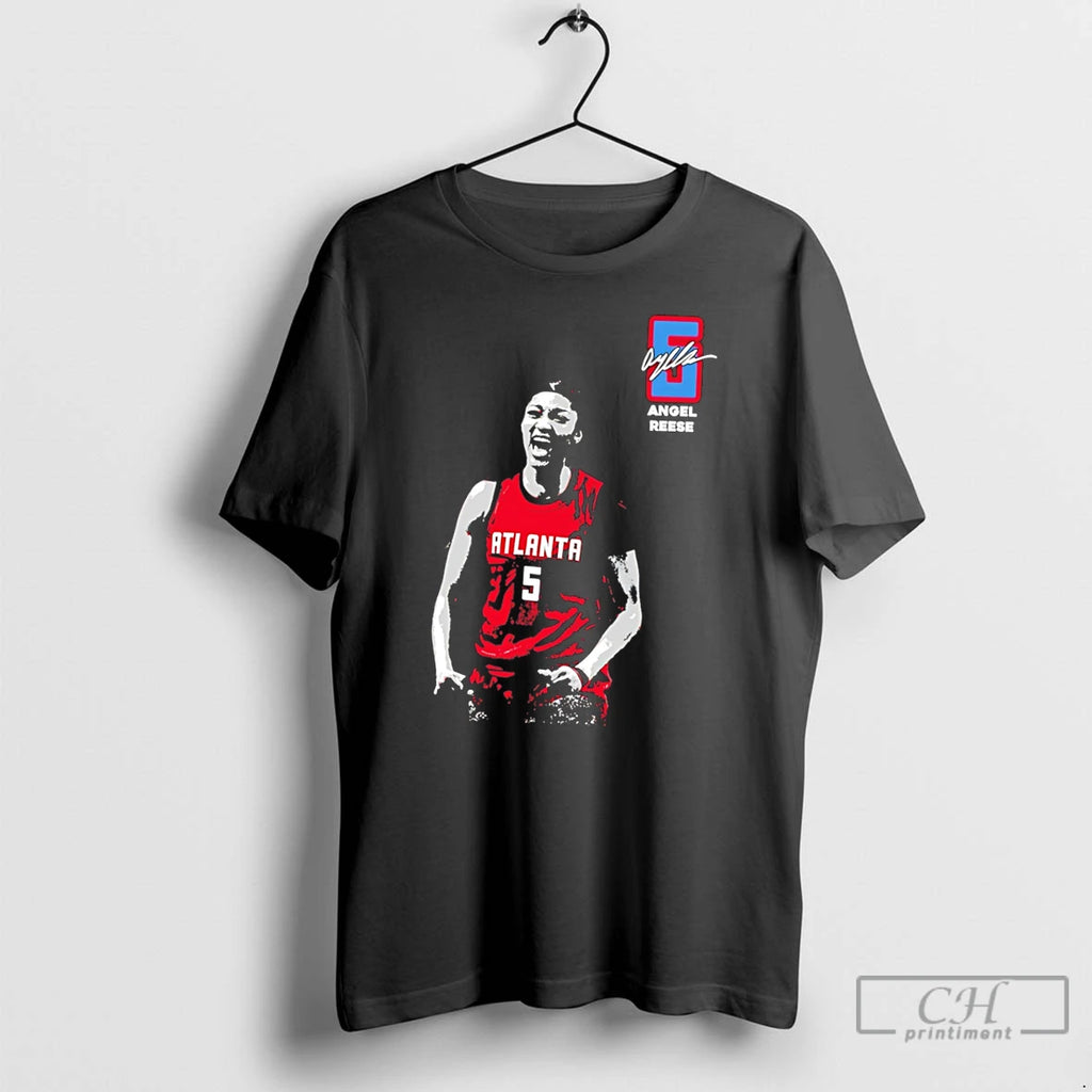 Premium Atlanta Dream Angel Reese Name Number Signature Tee