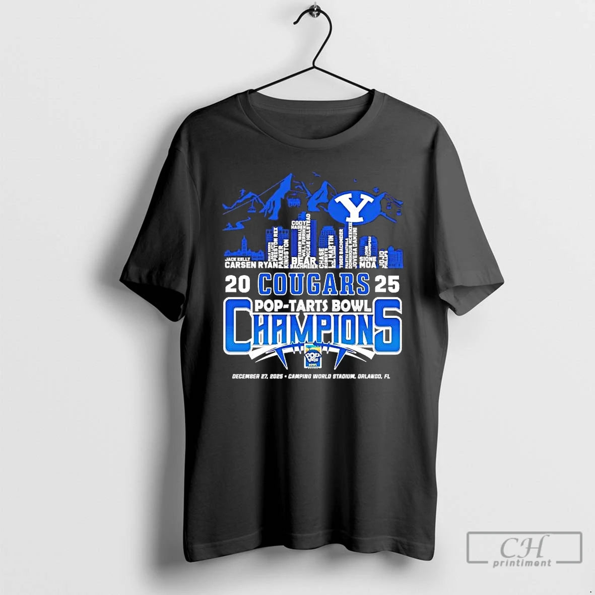 Premium Byu Cougars 2025 Pop Tarts Bowl Champion Players Names T-Shirts, Hoodie, Sweatshirt | DripVista.com