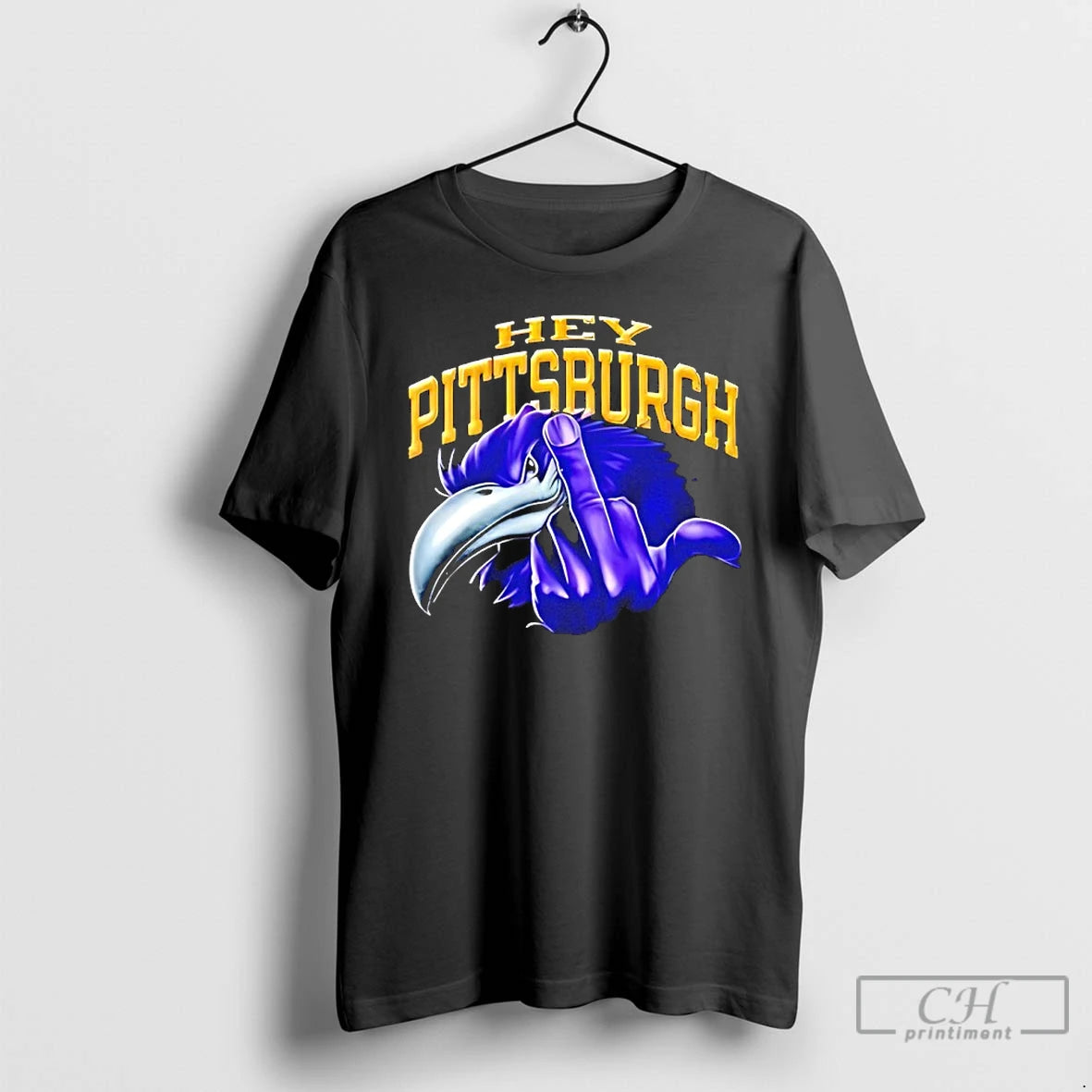 Premium Baltimore Ravens Hey Pittsburgh Fuck You Mascot T-Shirts, Hoodie, Sweatshirt | DripVista.com