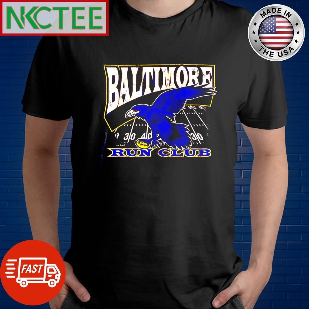 Premium Baltimore Run Club bird hold ball shirt