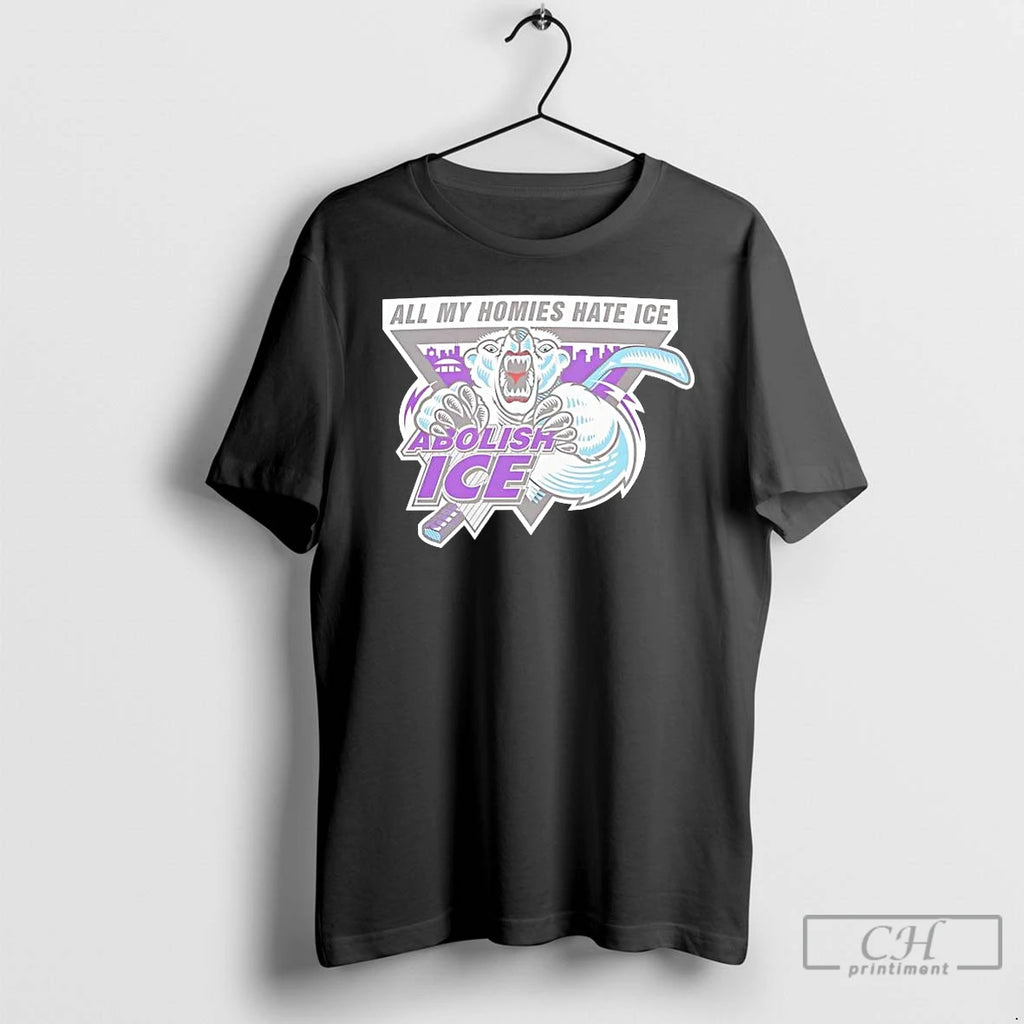 Premium Bear Abolish Ice All My Homies Hate Ice T-Shirts, Hoodie, Sweatshirt | DripVista.com