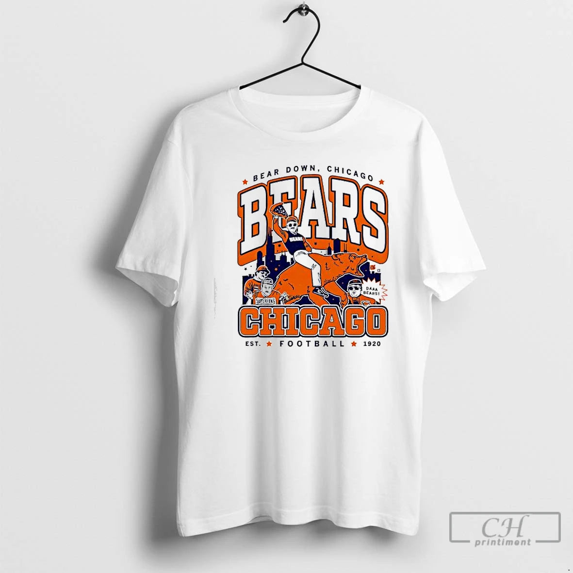 Premium Bear Down Chicago Daa Bears Established 1920 T-Shirts, Hoodie, Sweatshirt | DripVista.com