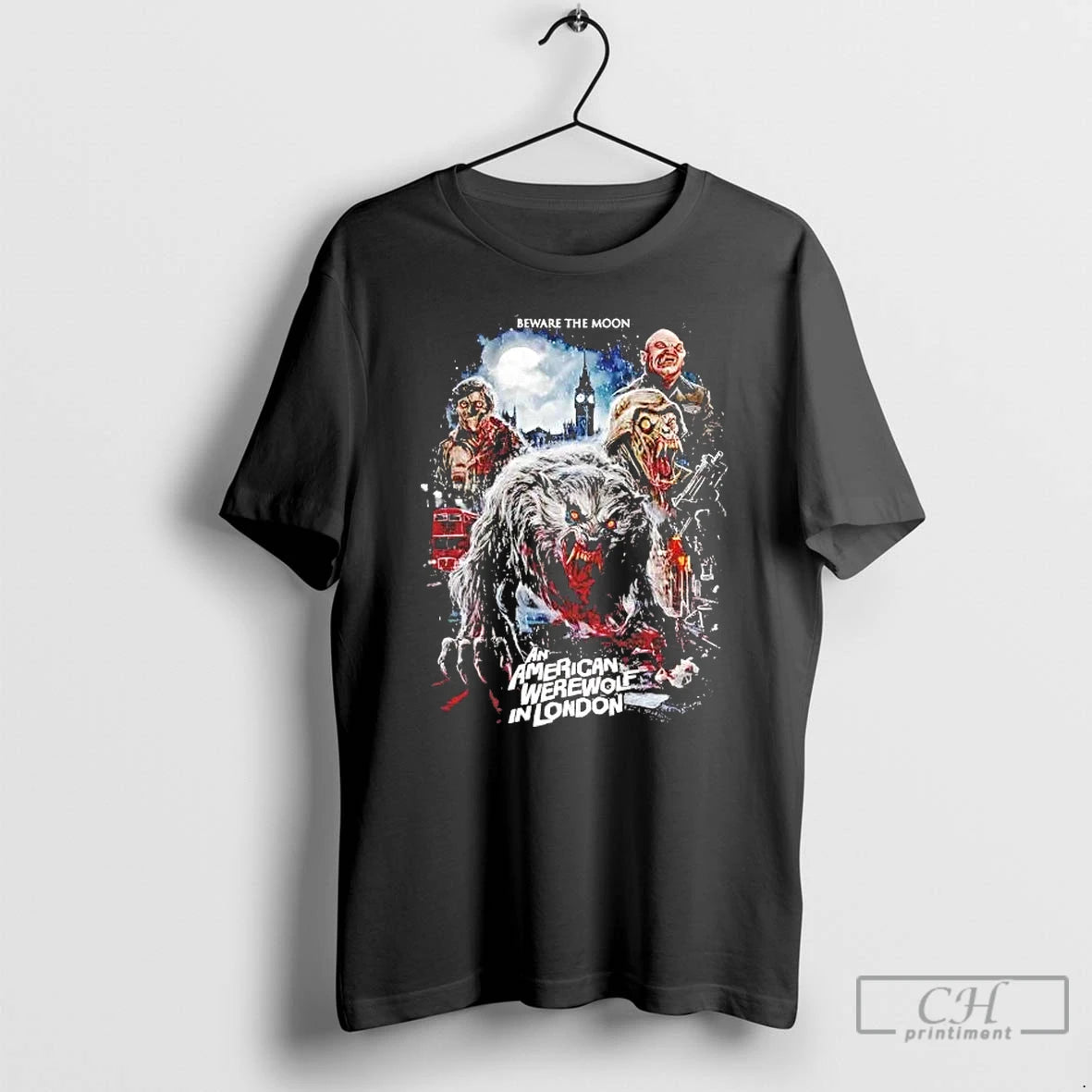Premium Beware The Moon An American Werewolf In London T-Shirts, Hoodie, Sweatshirt | DripVista.com