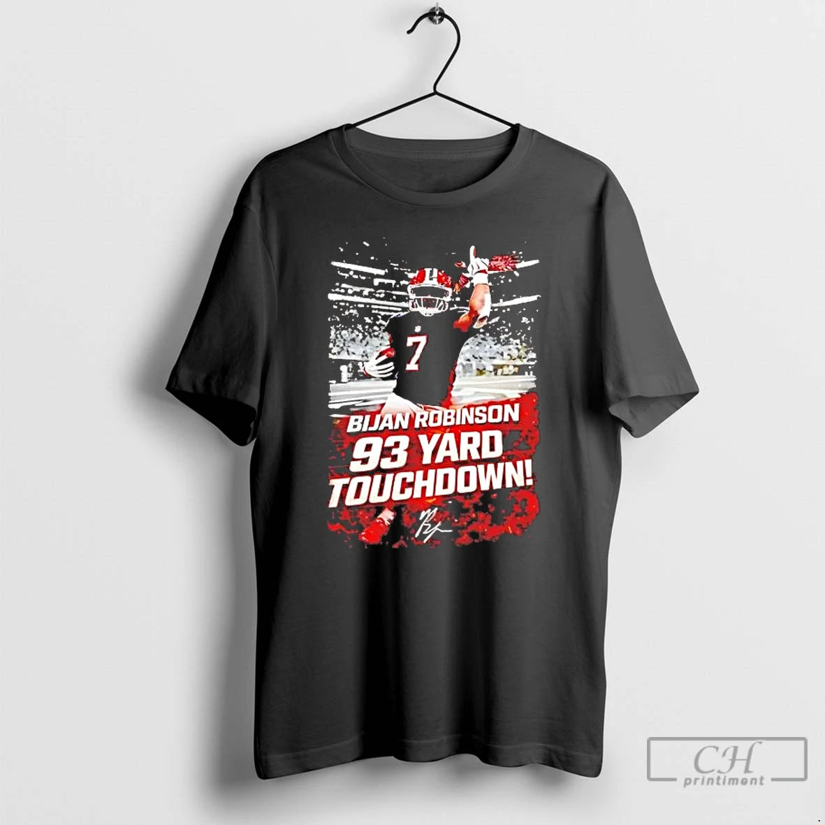 Premium Bijan Robinson 93 Yard Touchdown Falcons Beat Rams T-Shirts, Hoodie, Sweatshirt | DripVista.com