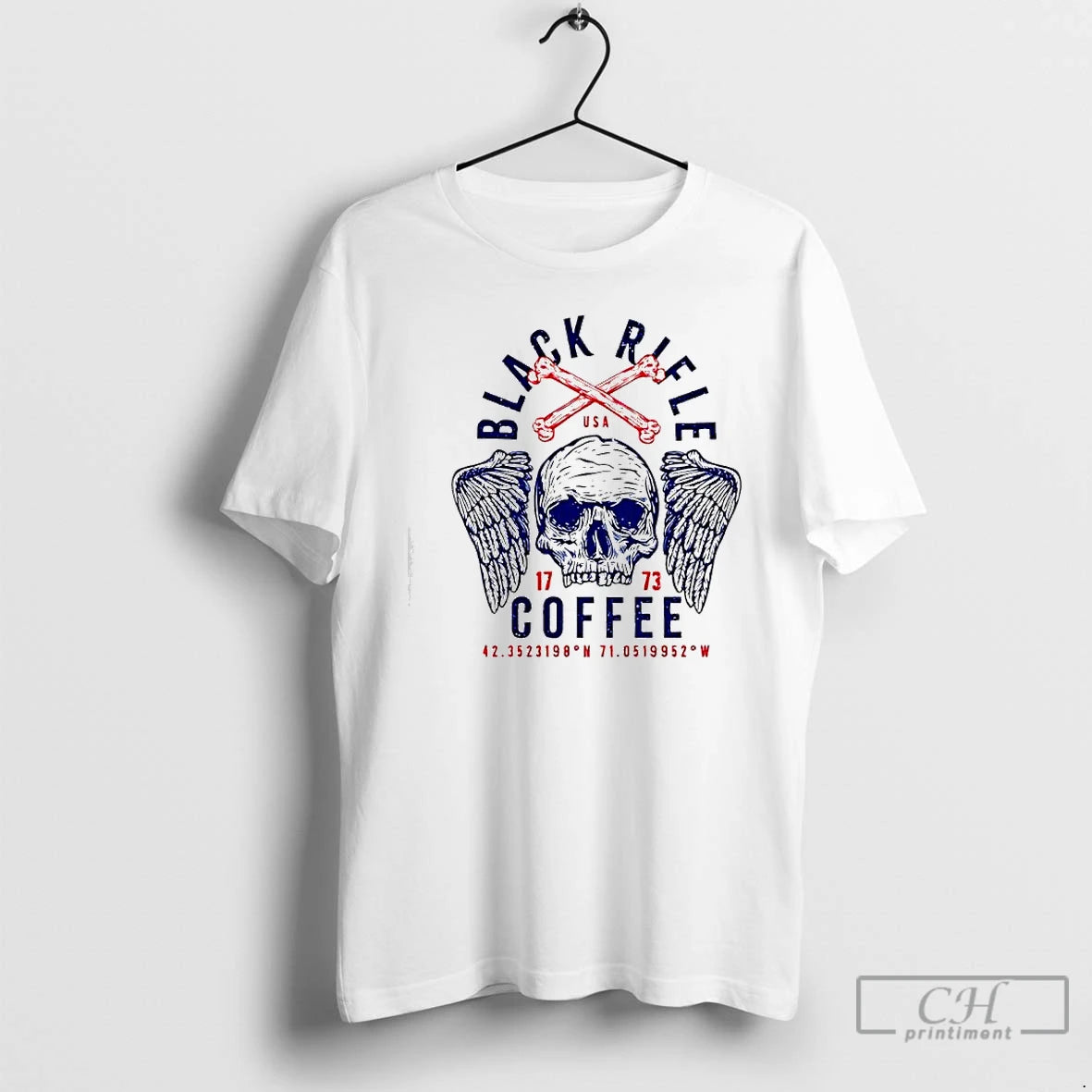 Premium Black Rifle Coffee Company 1773 Usa Skull Wings T-Shirts, Hoodie, Sweatshirt | DripVista.com