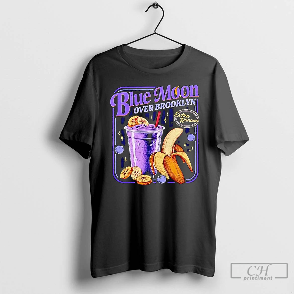 Premium Blue Moon Over Brooklyn Extra Banana Graphic T-Shirts, Hoodie, Sweatshirt | DripVista.com