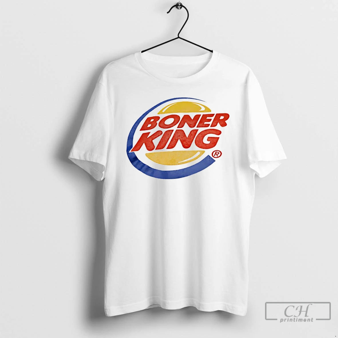 Premium Boner King Burger King Parody Logo T Shirts