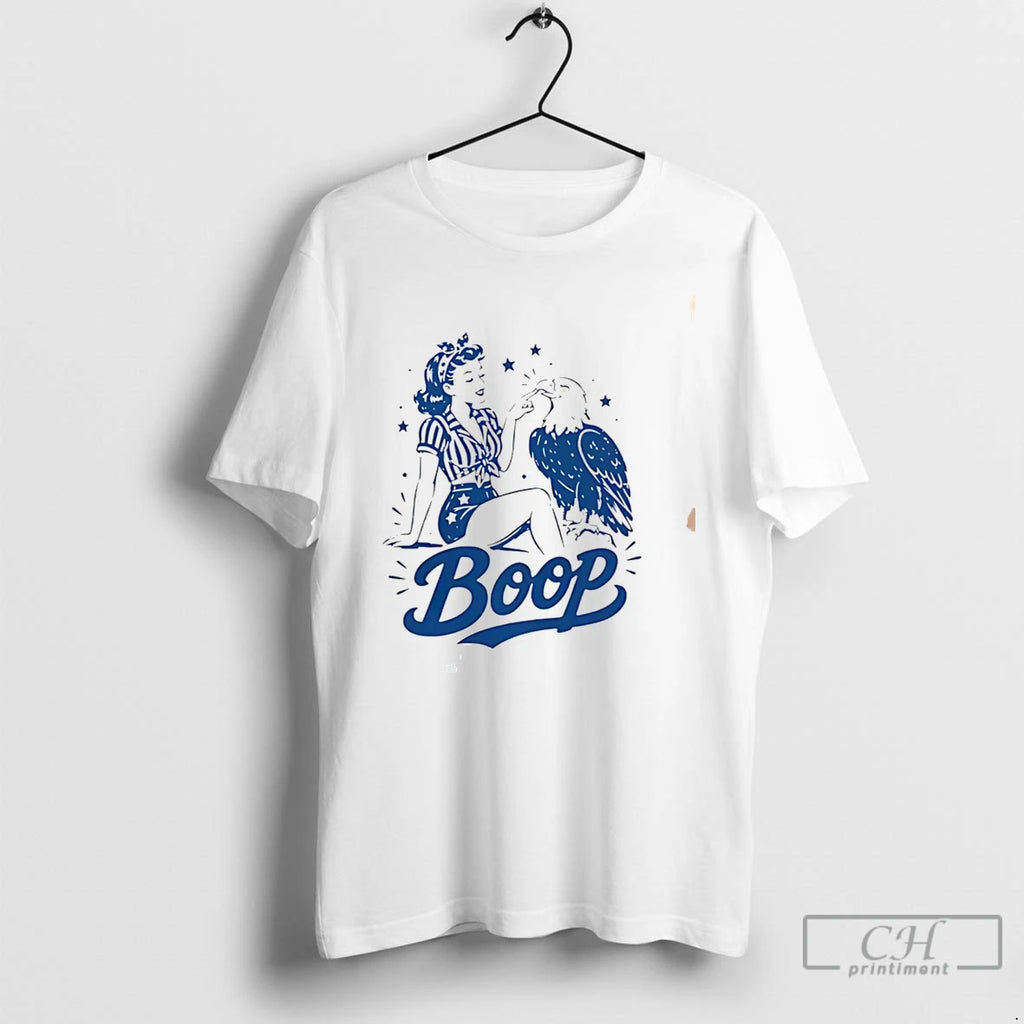 Premium Boop Eagle Patriotic 4th Of July Tee