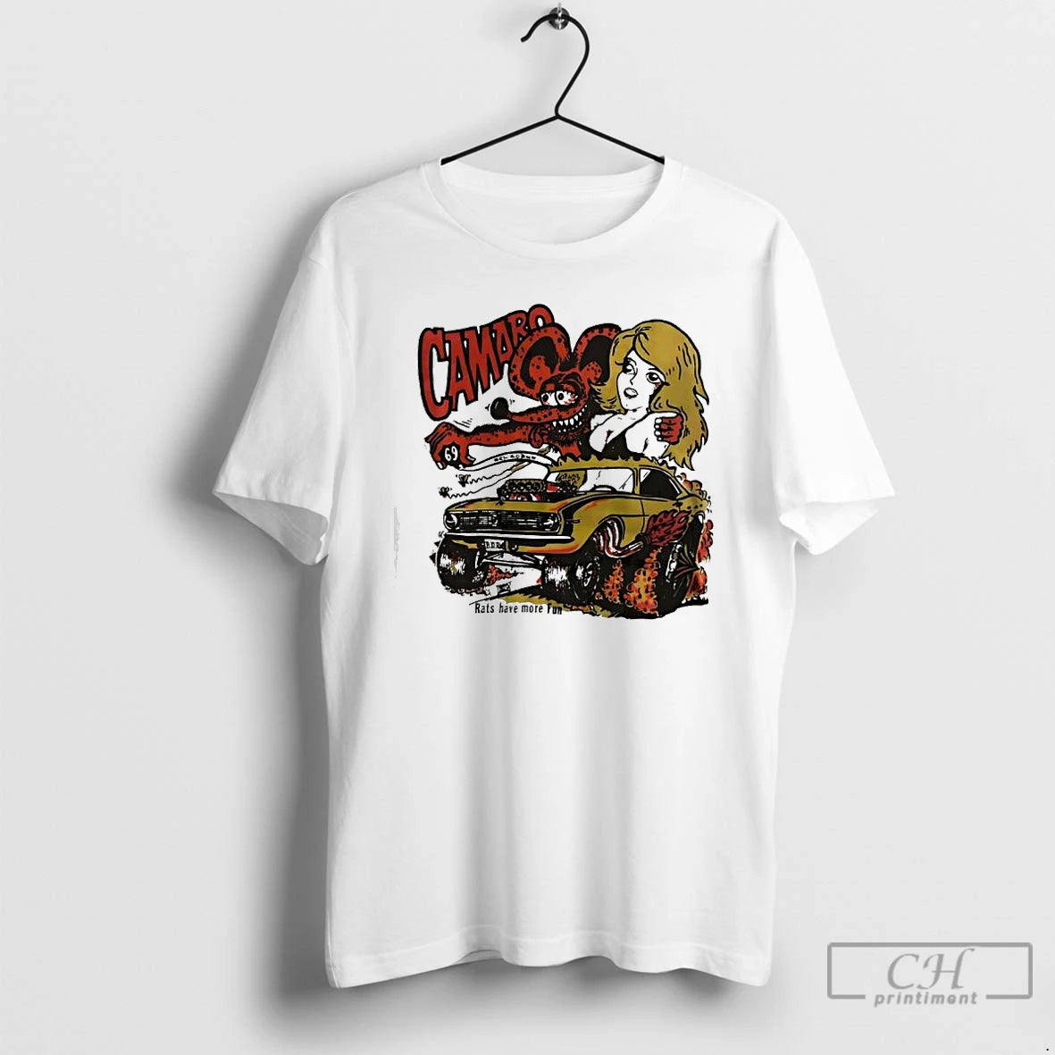 Premium Camaro Hot Chick Rat Fink 1968 Rats Hole Have More Fun T Shirts Sweater Hoodie, Sweatshirt | DripVista.com