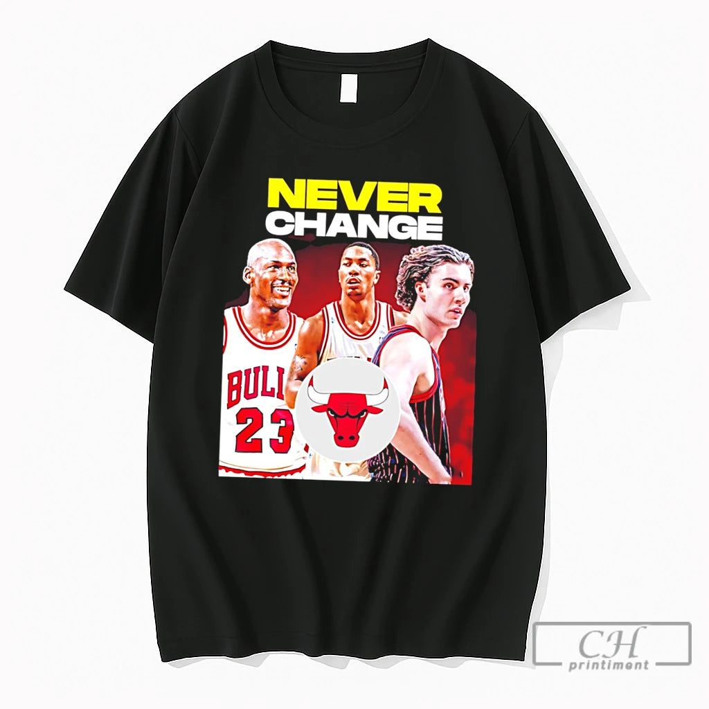 Premium Chicago Bulls Never Change Tee
