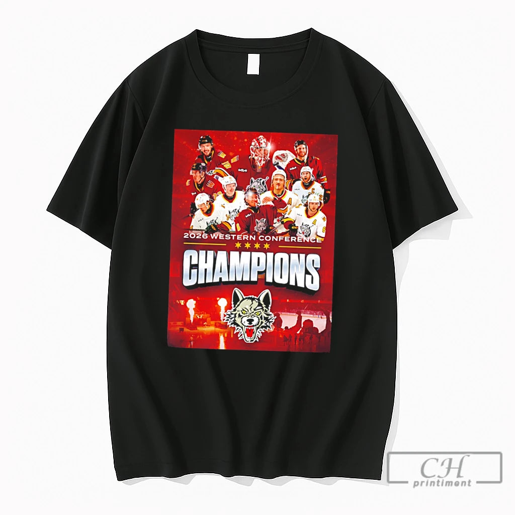 Premium Chicago Wolves 2026 Western Conference Champions Finals Tee