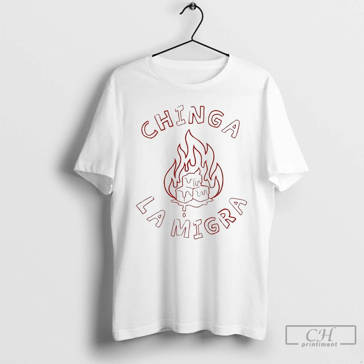 Premium Chinga La Migra Fire 2026 T-Shirts, Hoodie, Sweatshirt | DripVista.com