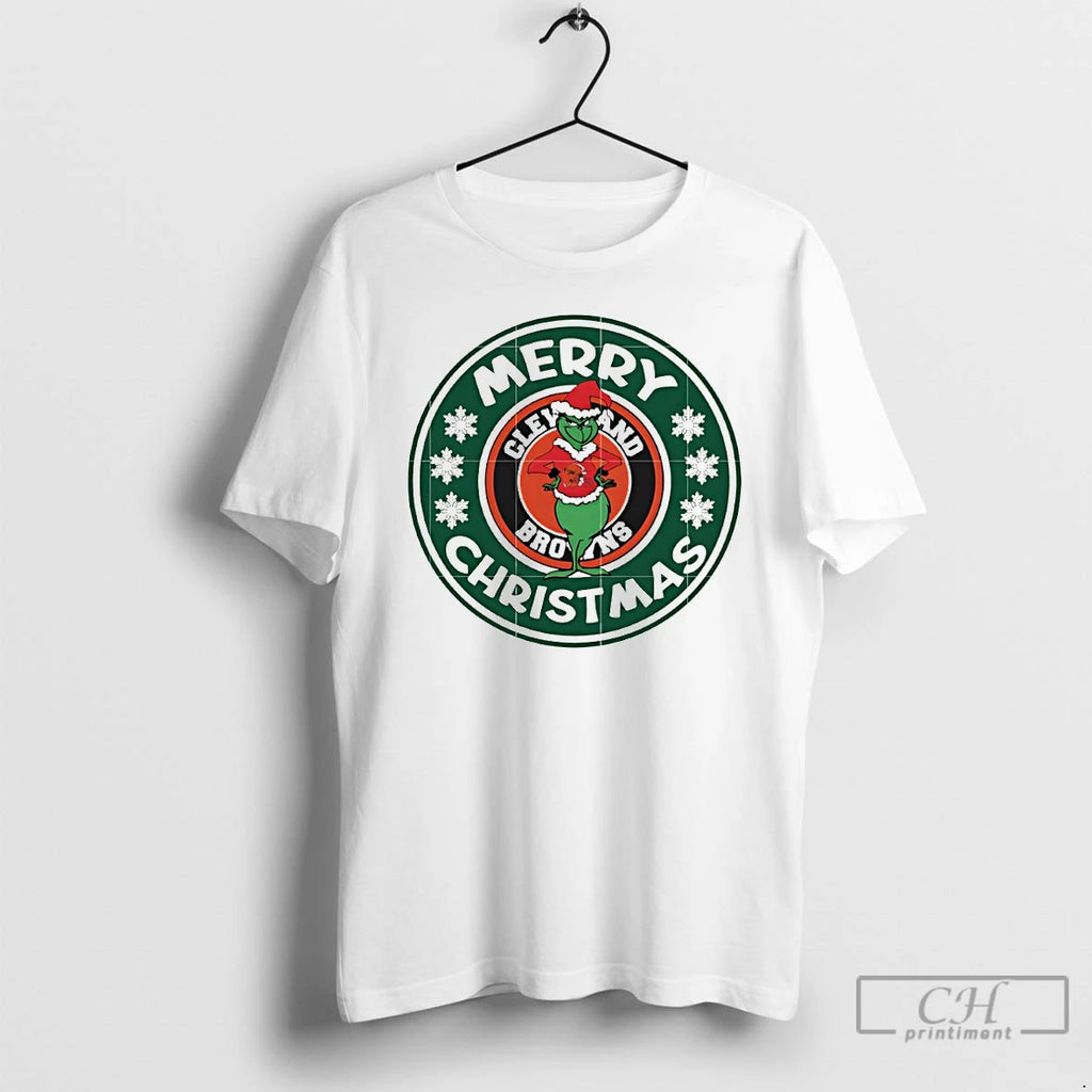 Premium Cleveland Browns Grinch Merry Christmas T-Shirts, Hoodie, Sweatshirt | DripVista.com